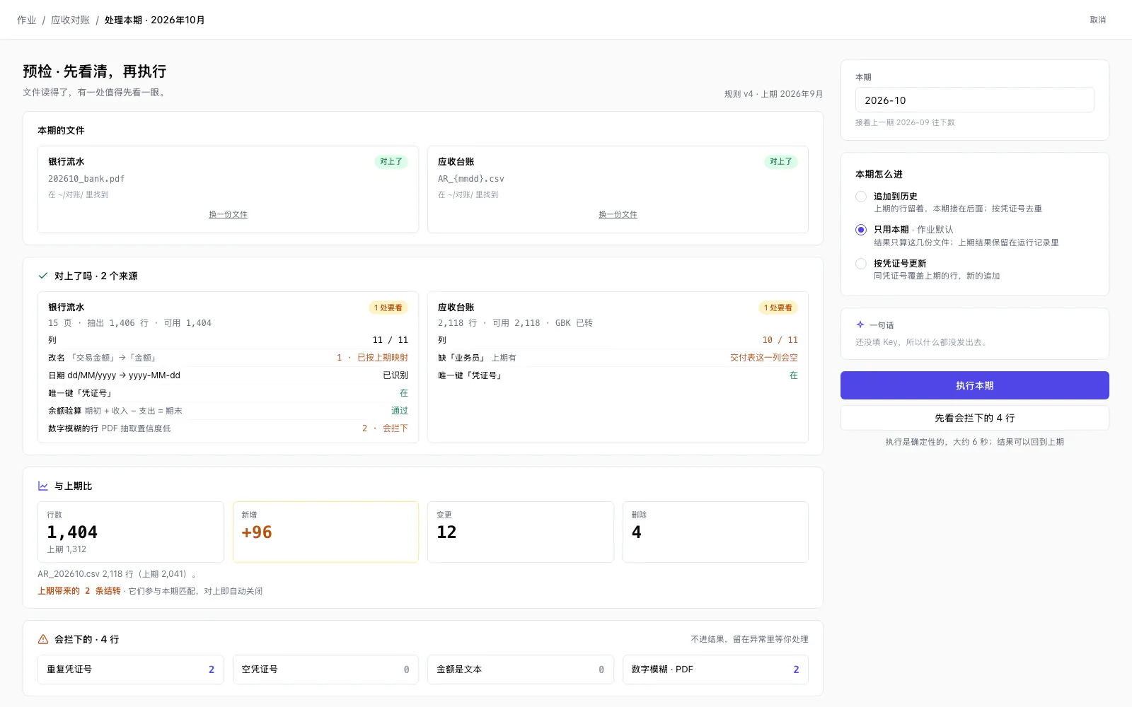 TableDI 2 新一期的预检：这一期的文件、它们的列和上期怎么对应、会被拦下的那些行。